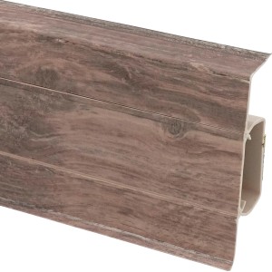 Kabelkanalleiste Cubica 60 sk Hemlock Ru, Sockelleiste mit integriertem Kabelkanal.