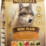 Wolfsblut Wide Plain Light Hunde-Trockenfutter, 12,5kg Sack mit Wolfsmotiv.