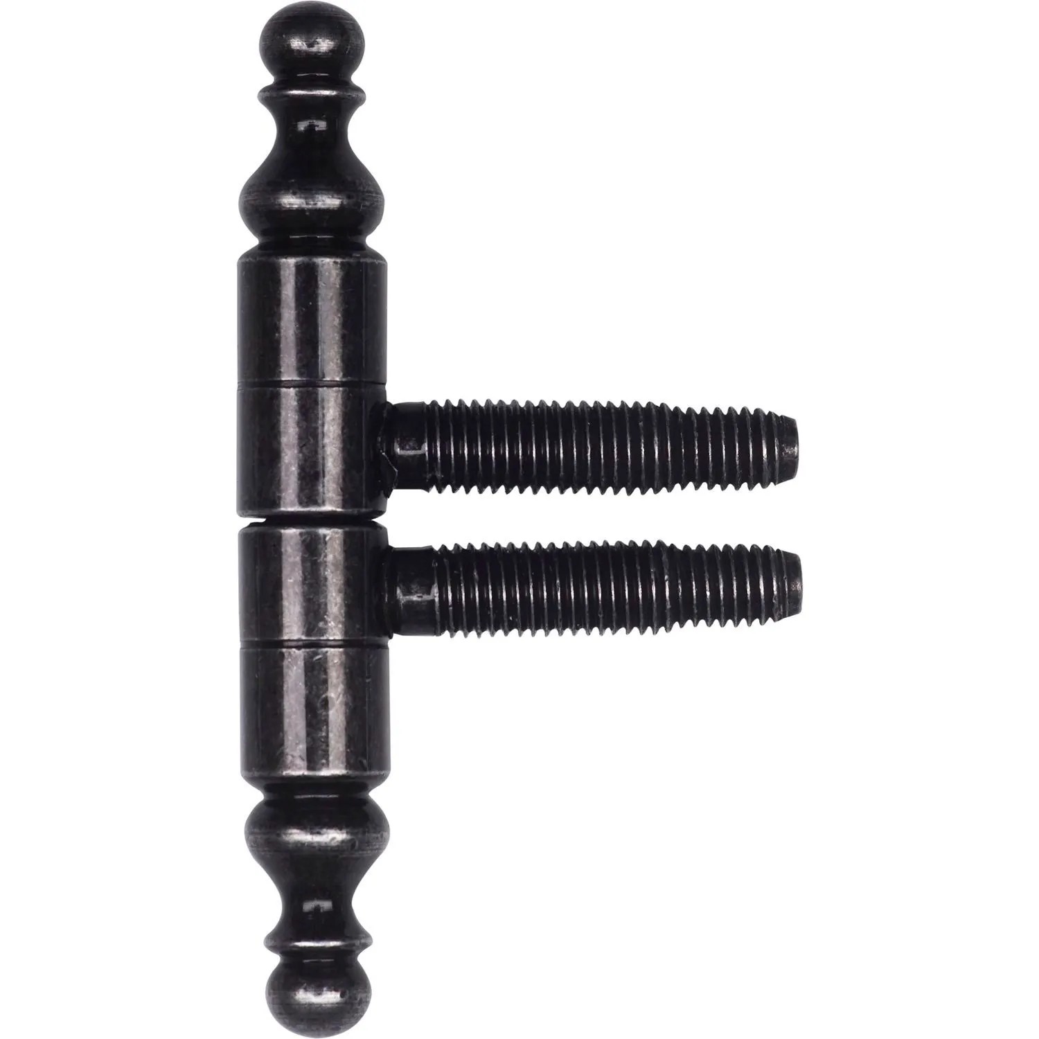 Sfs Einbohrband Türband ø 13 mm mit Zierkopf 3-Gewindebolzen Stahl Schwarz Antik
