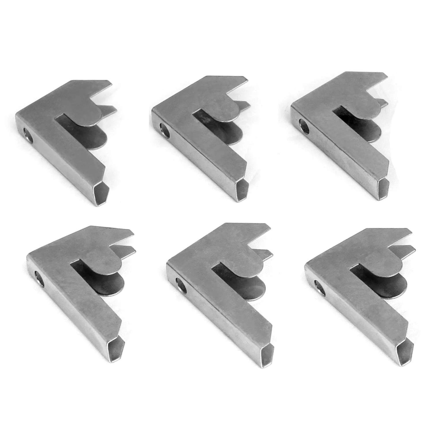 6er-Pack Monstershop Verbindungsstücke aus Stahl für Regalböden, zur stabilen Regalverbindung.