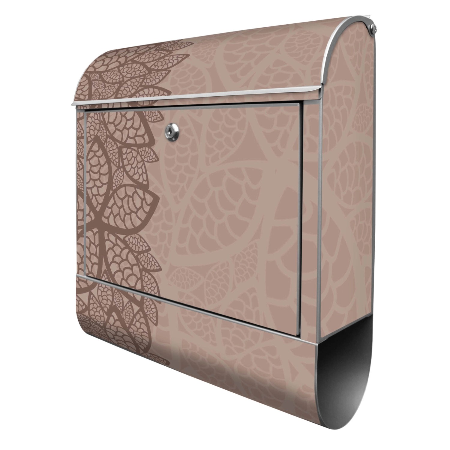 Banjado Design Briefkasten Silber Pulverbeschichtet 39x47x14cm 2 Schlüssel günstig online kaufen