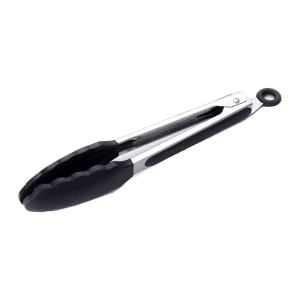 CADAC Grillzange, 28 cm, aus Edelstahl mit schwarzem Kunststoffgriff für Camping & Grillen.