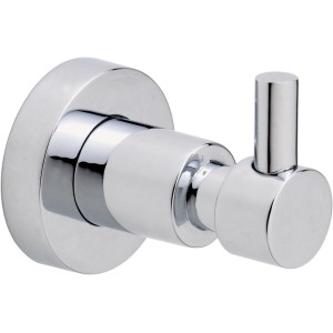 Verchromter tesa® LOXX Mantelhaken zur Wandmontage, Handtuchhalter für Bad und Küche.