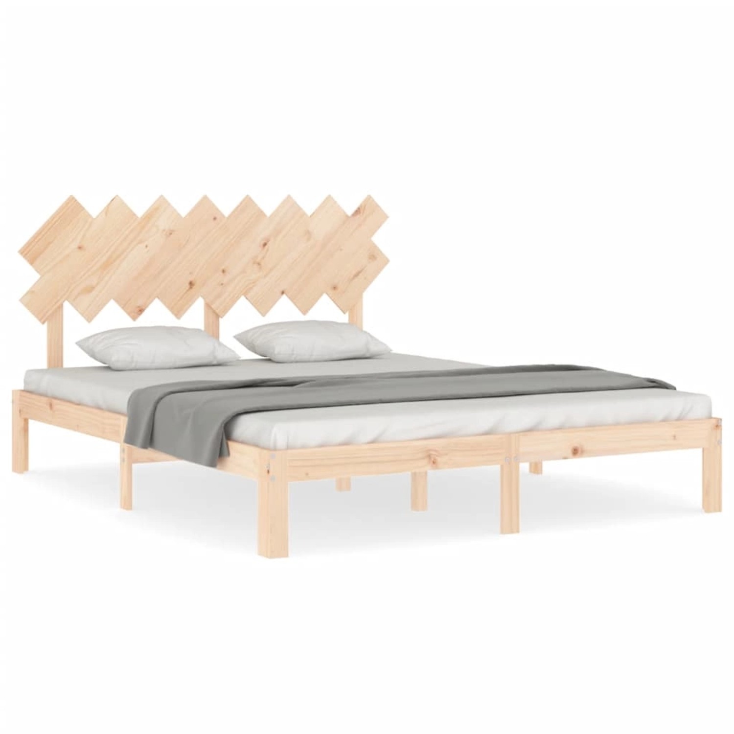 vidaXL Massivholzbett ohne Matratze 160x200 cm Kiefernholz 3193736 günstig online kaufen
