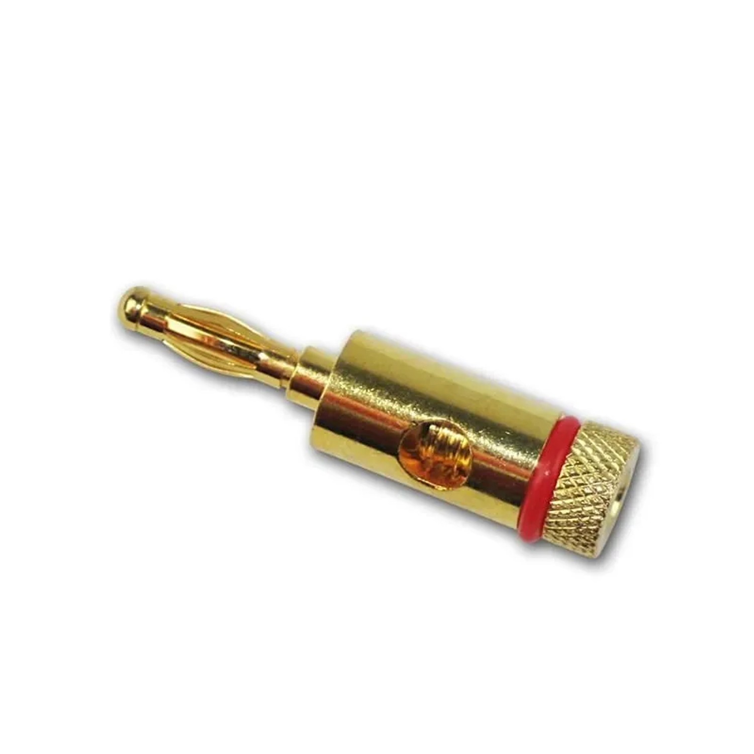 Thumbnail - Goobay Bananenstecker Vergoldet Farbring Rot