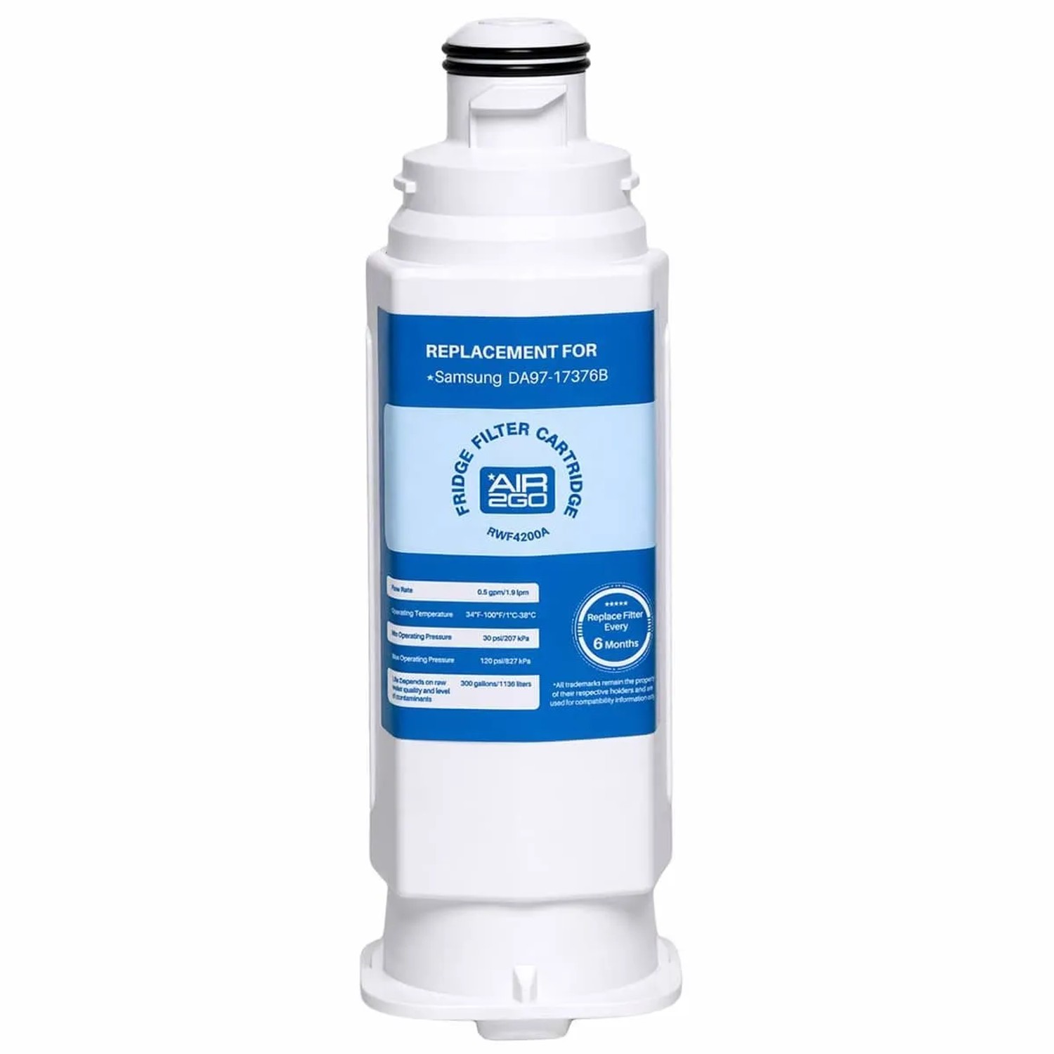 AIR2GO Wasserfilter für Samsung DA9717376B und HAFQIN