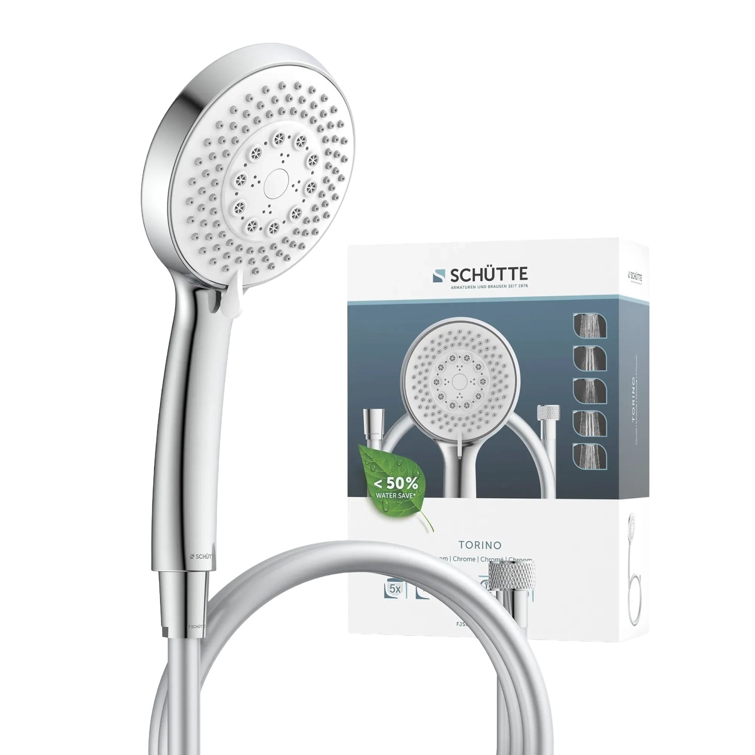 Schütte Handbrause-Set Torino Chrom