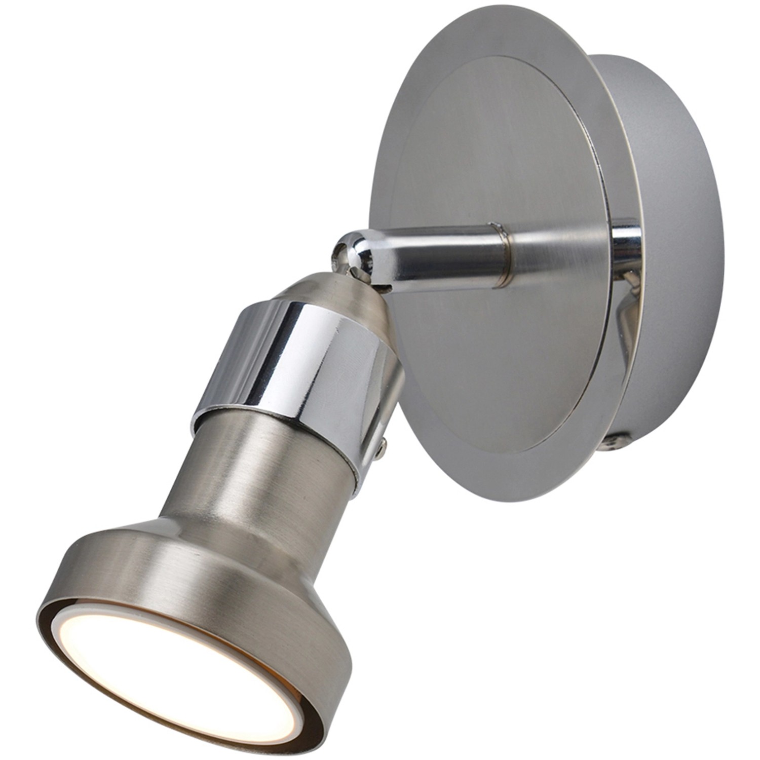 Näve LED-Spot Motril, 1-flammig, Chrom/Metall blank, Wand- und Deckenleuchte