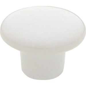 Weißer Möbelknopf SP1 aus Porzellan für Schränke und Schubladen.