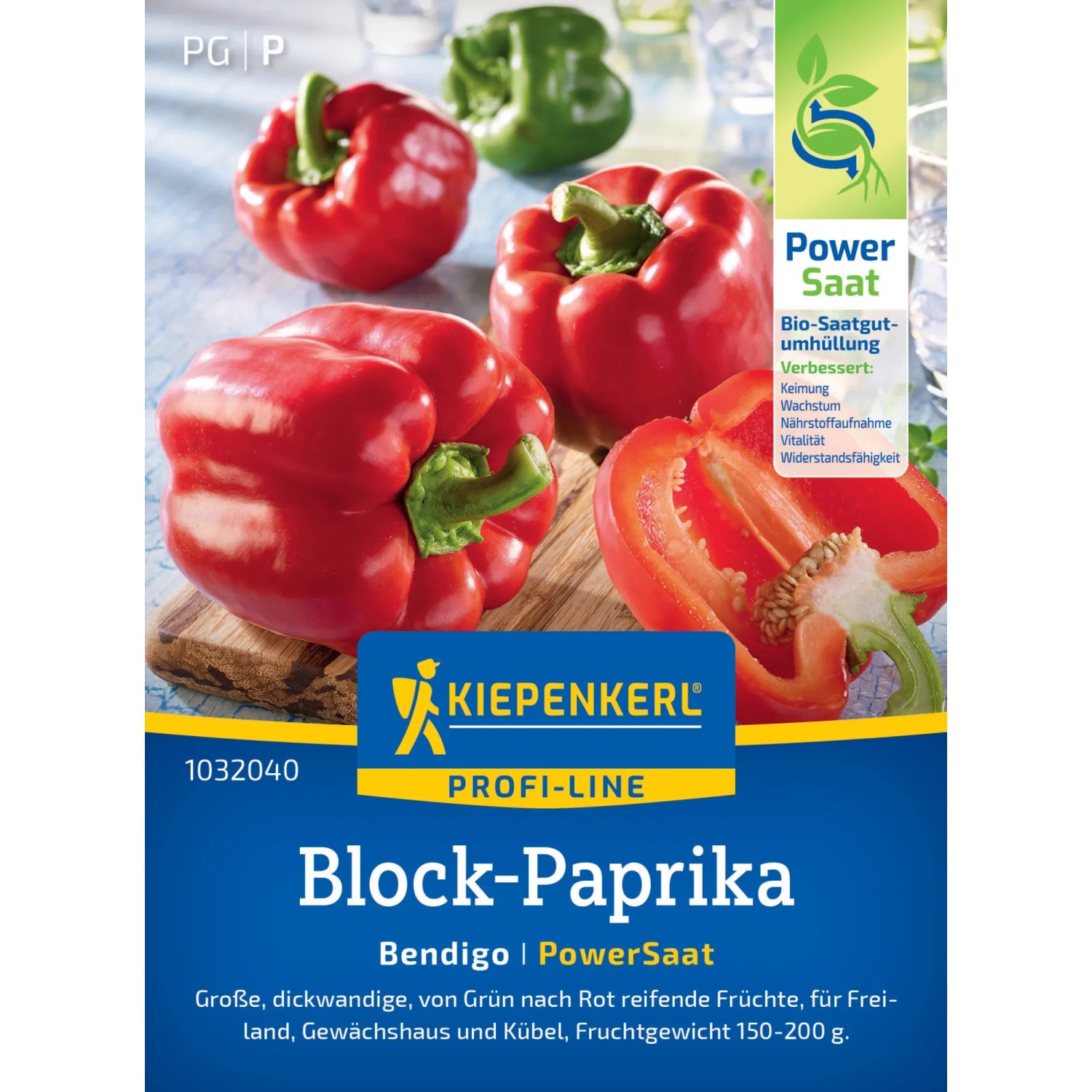 Kiepenkerl Block-Paprika "Bendigo" F1-Hybride PowerSaat