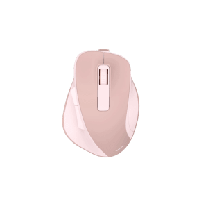 Rosa Hama Funkmaus WM-500 mit 6 Tasten, ergonomisch und leise für Computer & Multimedia.