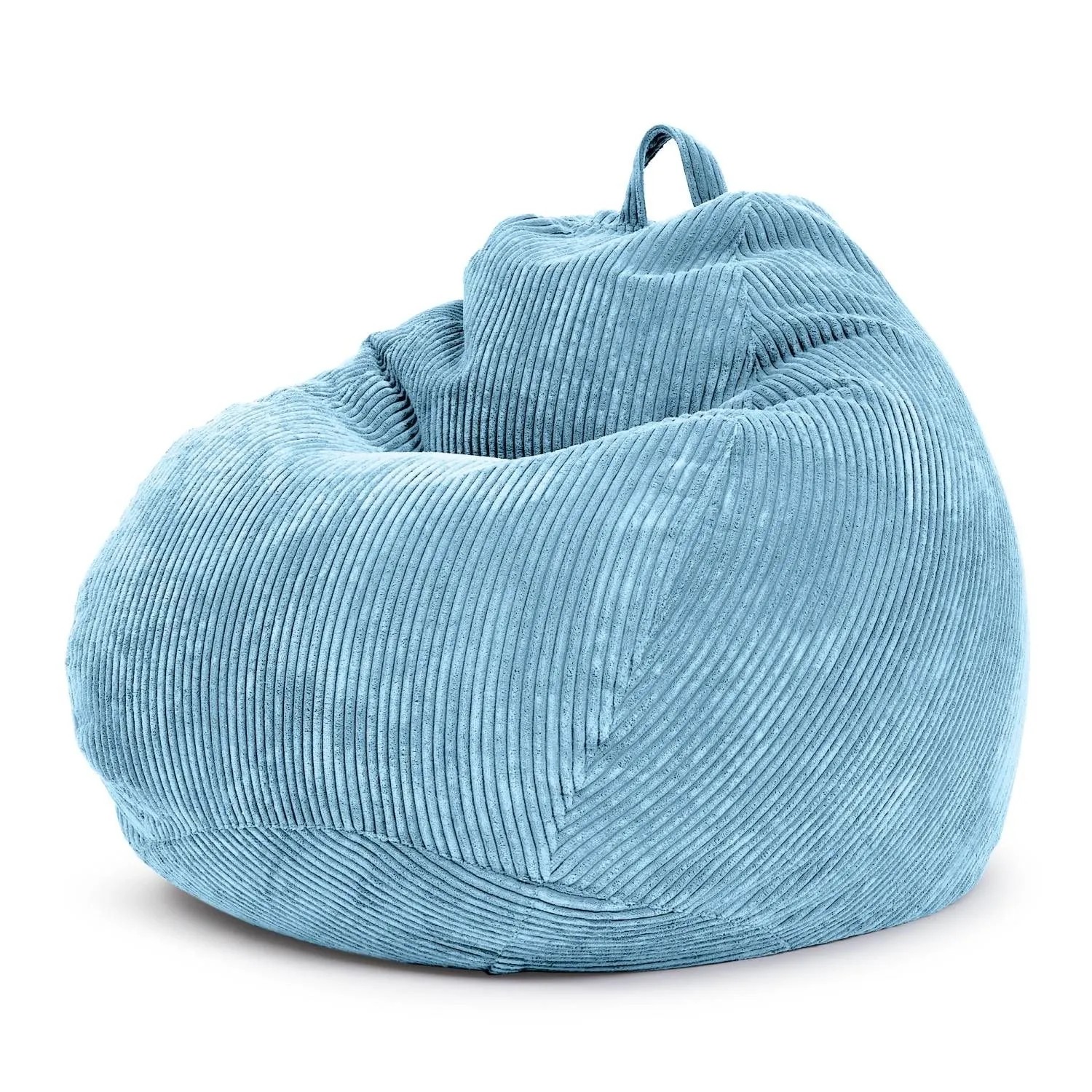 Green Bean Sitzsack Scoop 90 x 110 cm Waschbarer Bezug mit EPS-Perlen-Füllung Hellblau