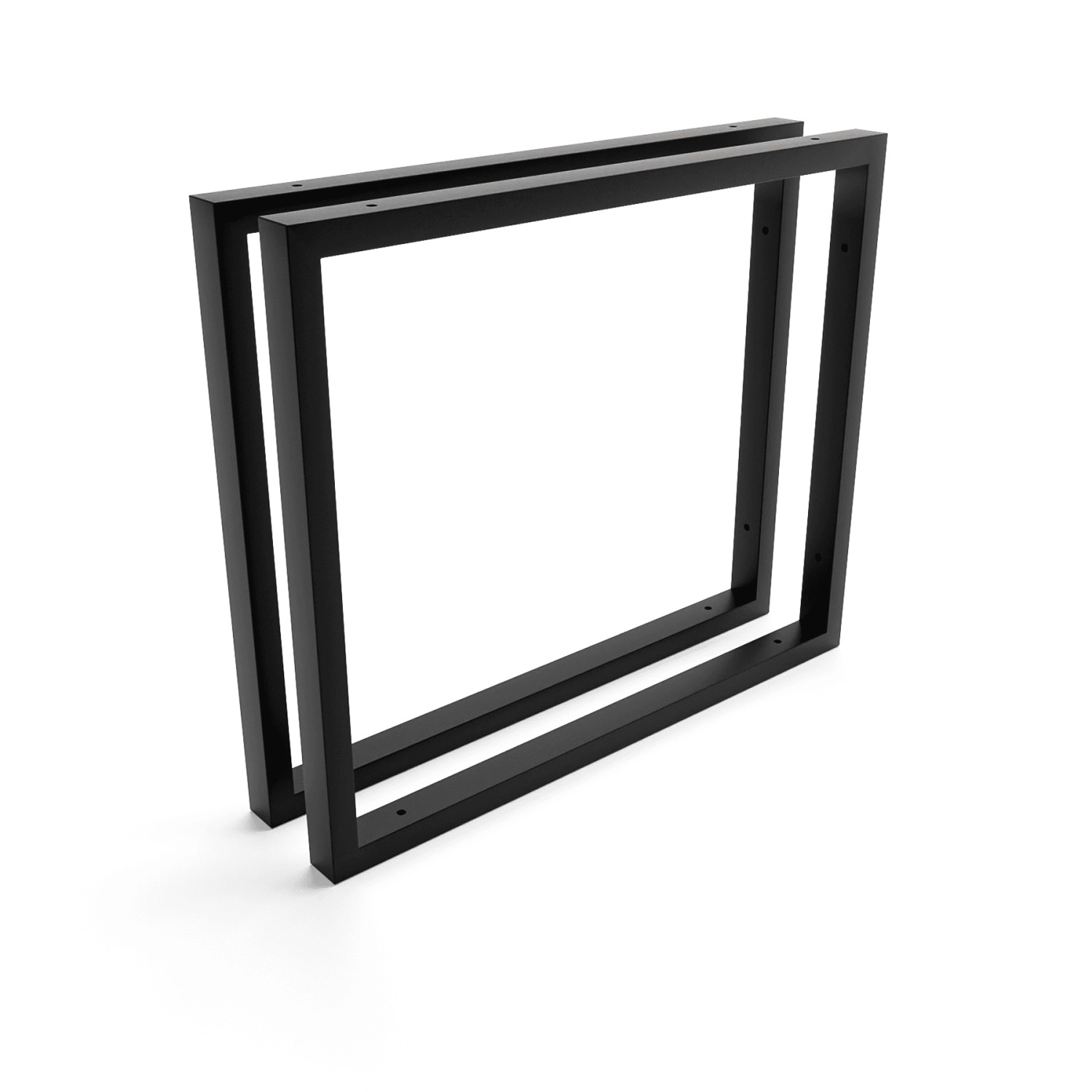 HEVVA Waschtischhalterung REUSS 50 cm Tief 2er Set Schwarz günstig online kaufen