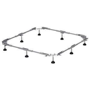 Bette Fußsystem für Steel Duschwanne 80x80 cm, Metallrahmen mit höhenverstellbaren Füßen.