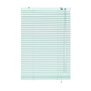 Weiße Gardinia Aluminium Jalousie, 120x175 cm, für Fenster, Lichtregulierung und Sichtschutz.