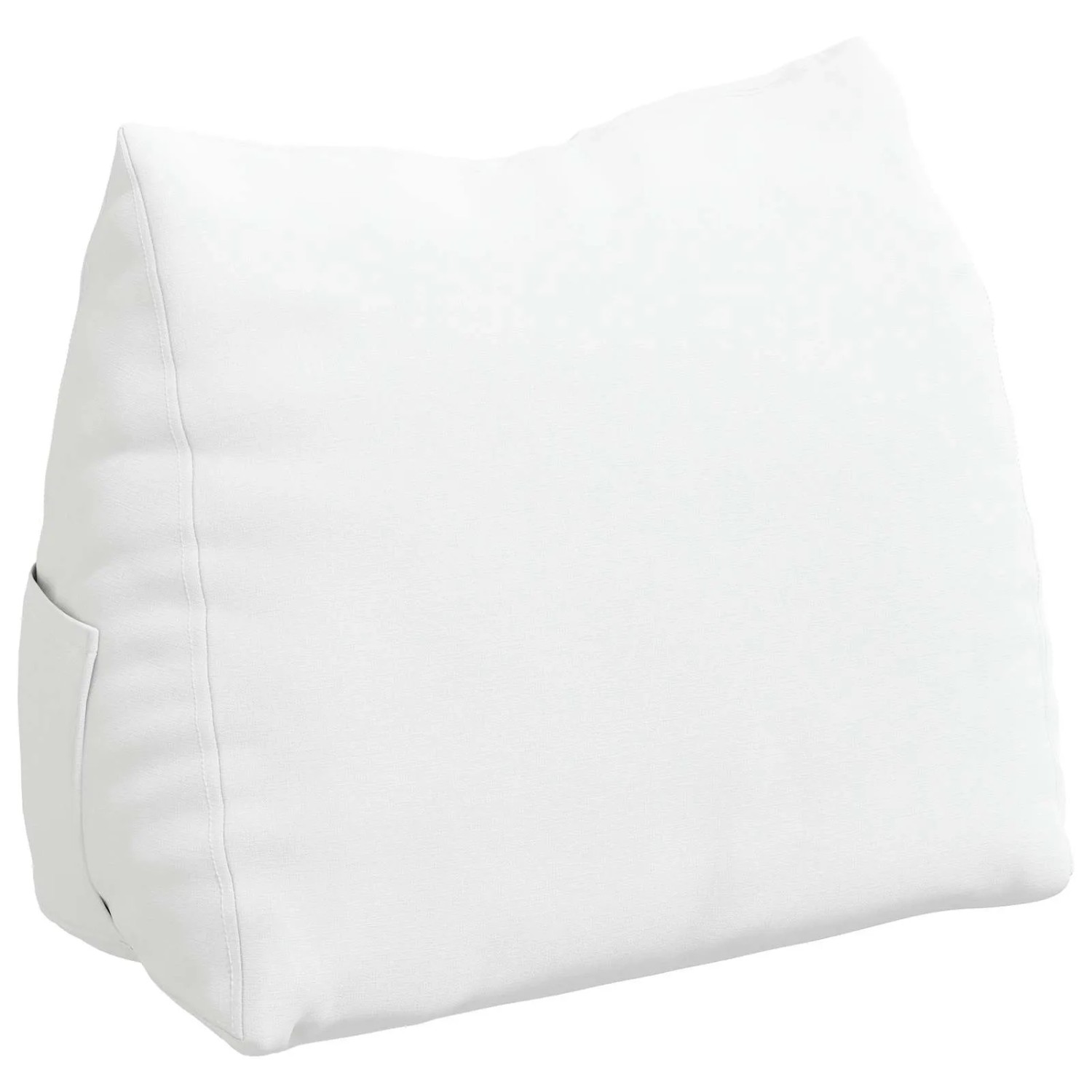 vidaXL Rückenkissen Weiß 45 x 20 x 35 cm Stoff 42015013