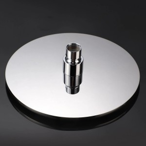 Runde Kopfbrause aus Edelstahl, 25 cm Durchmesser, für Dusche und Bad.