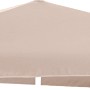 Beige Ersatzbespannung für rechteckigen Hernando Balkonschirm.