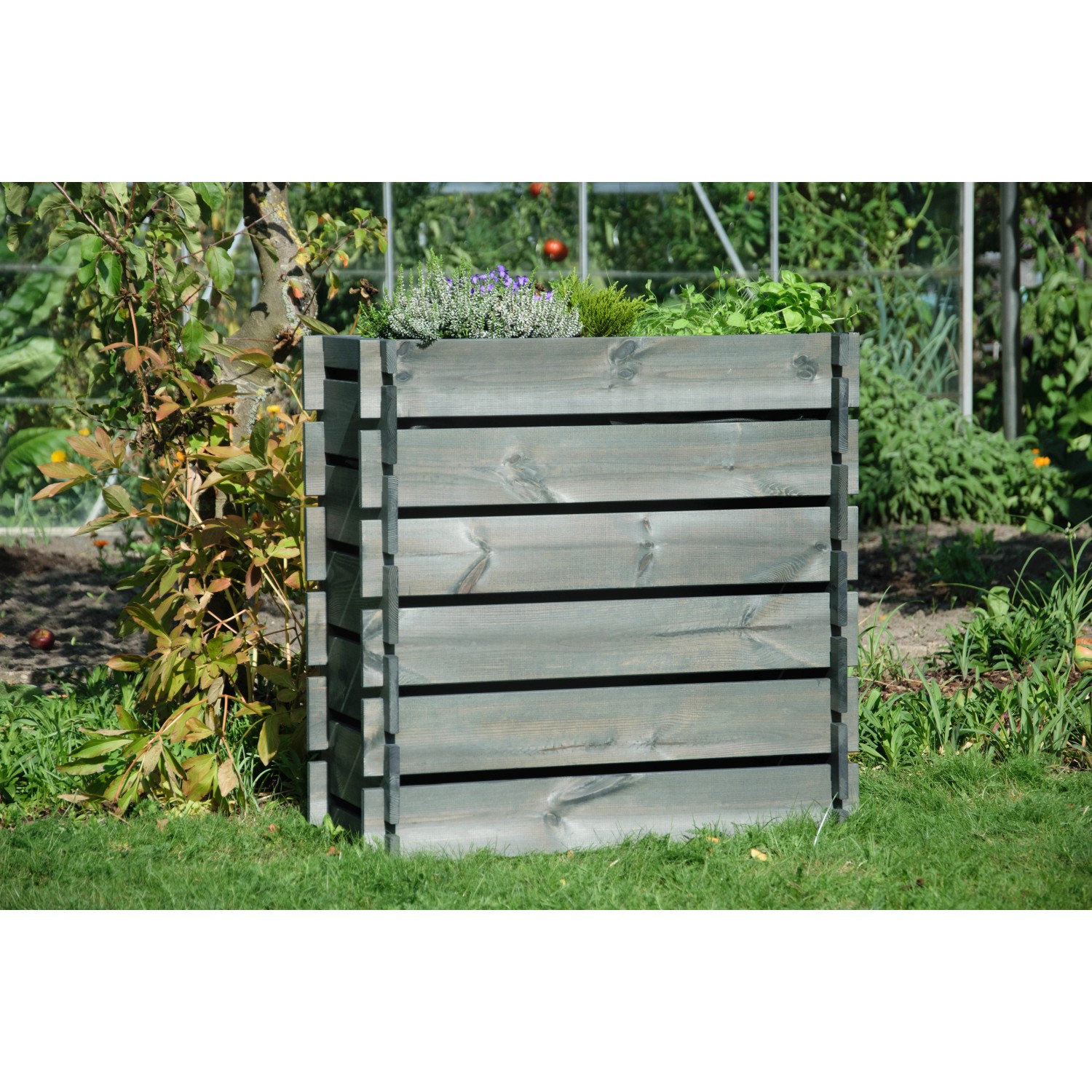 Dobar Stecksystem Hochbeet Anthrazit 79 cm x 79 cm x 39 cm FSC® kaufen