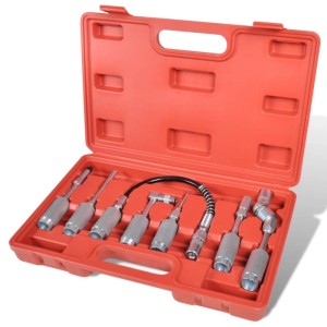 vidaXL Adapter Fettpressen 7 Tlg Set Panzerschlauch 210169