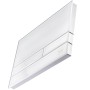 Kronenbach Betätigungsplatte Plantec 2.0 Cube 60, Glas weiß, Chrom glänzend für WC Spülkasten.