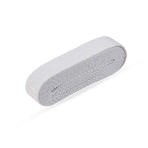 Weißes ProHome Gummiband, 2,5 m x 2,0 cm, für Näh- und Bastelarbeiten.