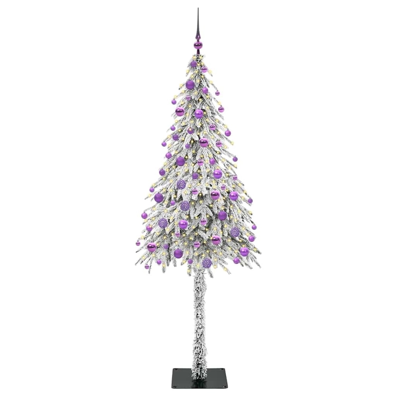 vidaXL Weihnachtsbaum mit 300 LEDs Weiß 180 cm PE und Stahl 3396235