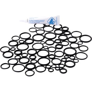 KÖRO O-Ringe Dichtungsset, 58-teilig, mit Armaturenfett. Dichtungsringe für Armaturen.
