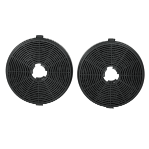 Zwei Respekta Aktivkohlefilter MIZ6000A1 für Dunstabzugshauben im Umluftbetrieb.