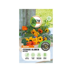 GROW by OBI Essbare Blumenmischung: Bunte Blüten für Beet und Teller.