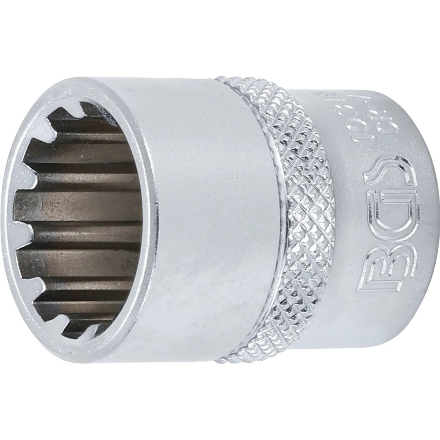 BGS Steckschlüssel Einsatz Gear Lock Antrieb Innenvierkant 10 Mm  3 8 Zoll  SW 16 Mm 10316