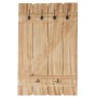 BERLINLODGE Wandgarderobe 91x60x10cm 6 Haken Kiefer_3