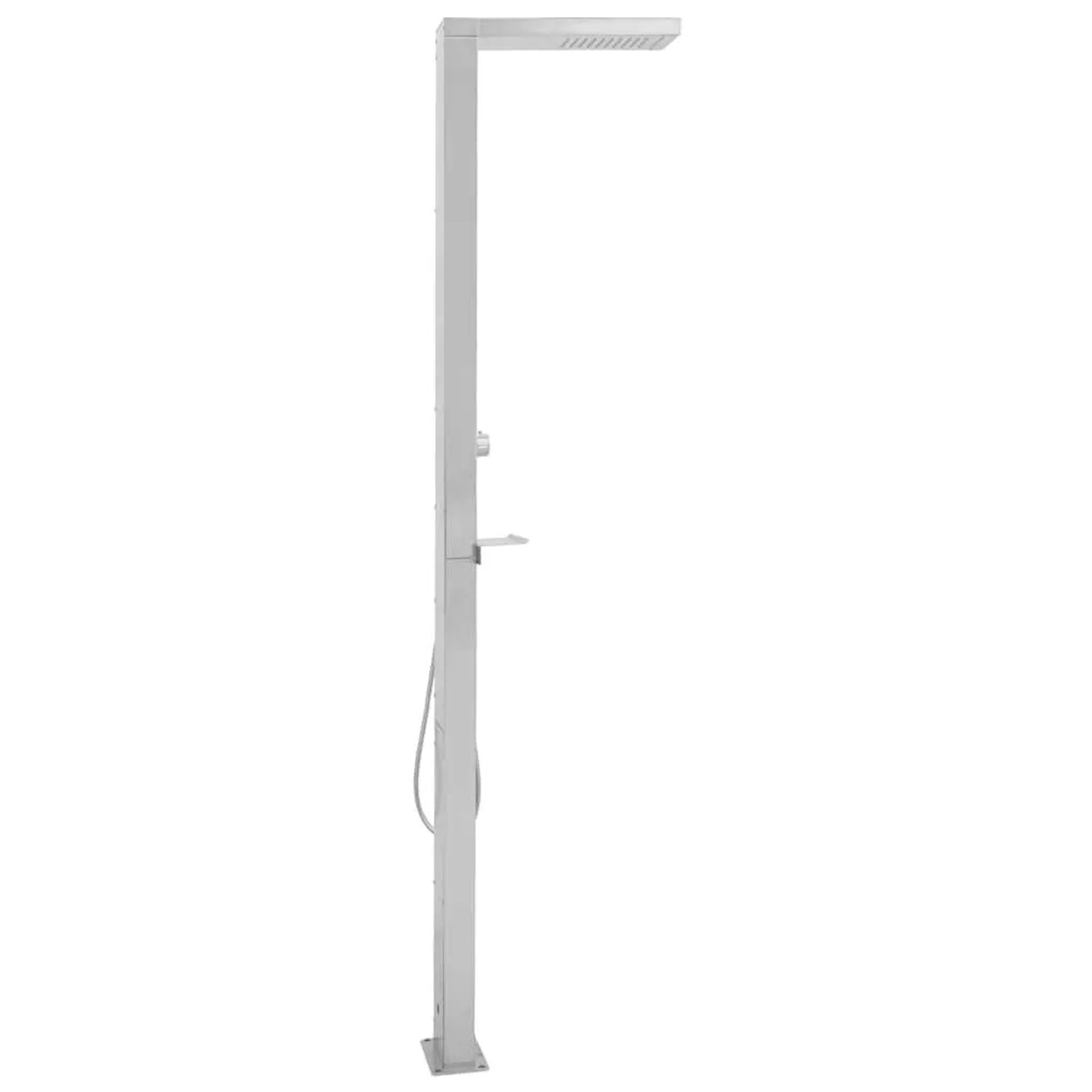 vidaXL Gartendusche Edelstahl Quadratisch 48200_4