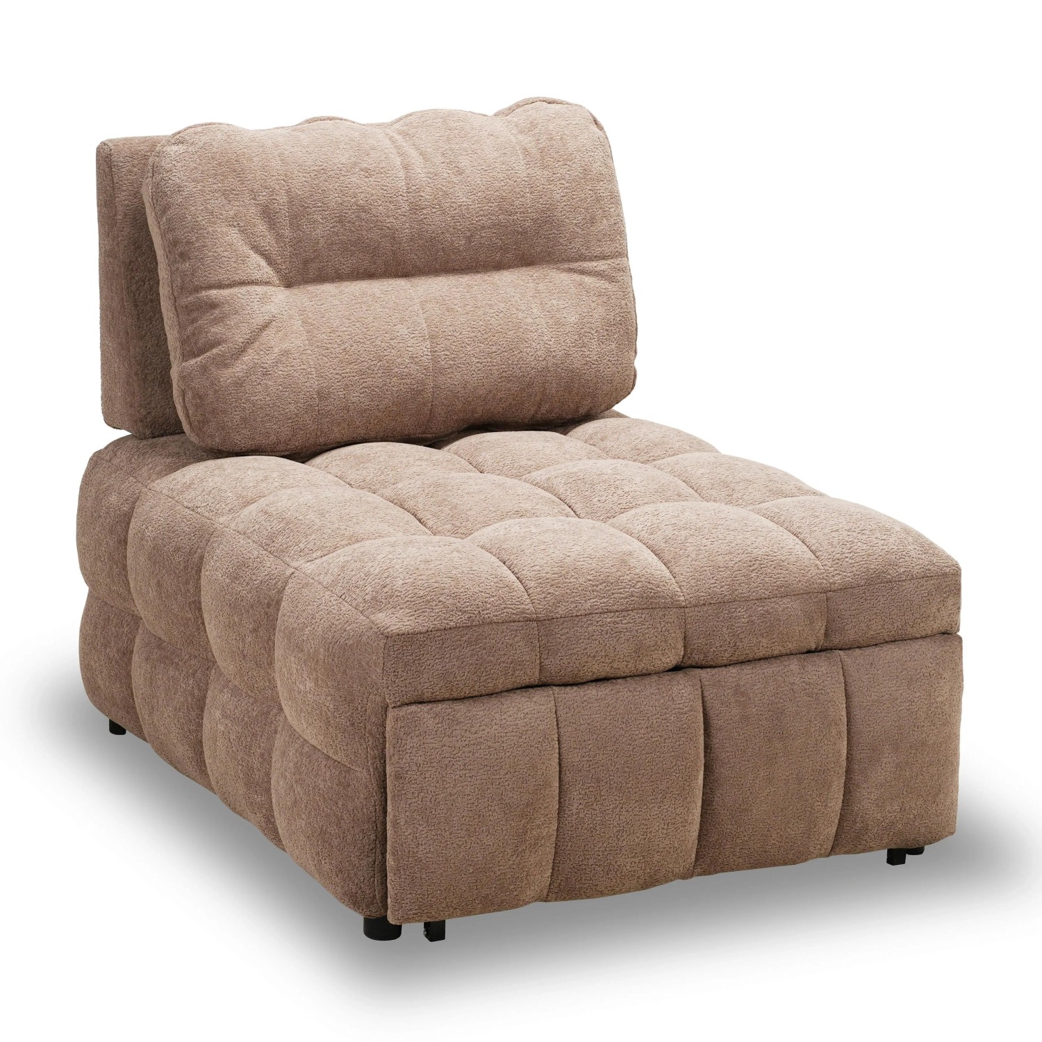 Bessagi Home Schlafsessel Liara Webstoff Mokka