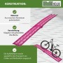 TRUTZHOLM Auffahrrampe, klappbar, pink, für Motorrad/E-Bike. Zubehör für Autoanhänger.