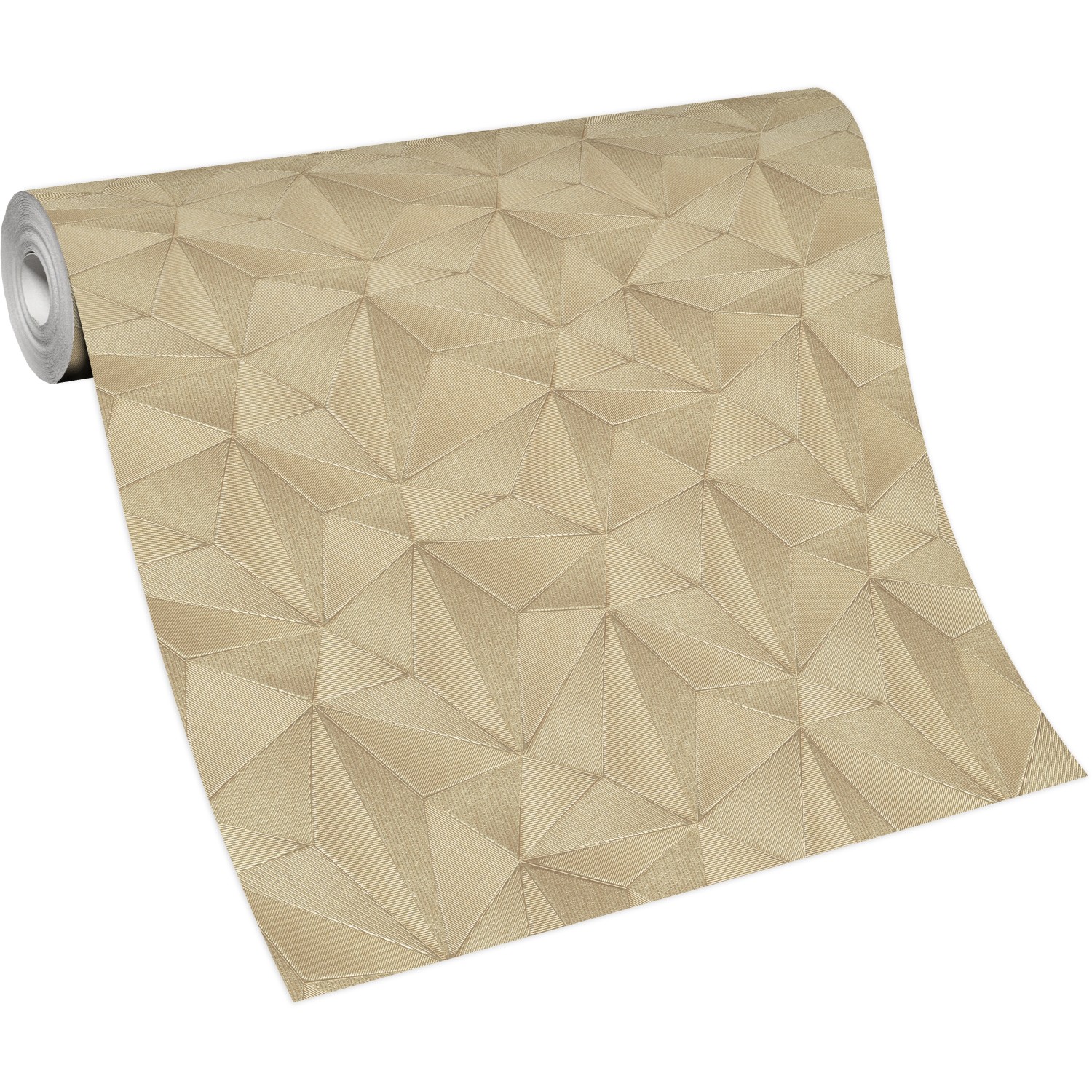 Rolle Erismann Vliestapete Spotlight mit 3D Grafik in Gold.