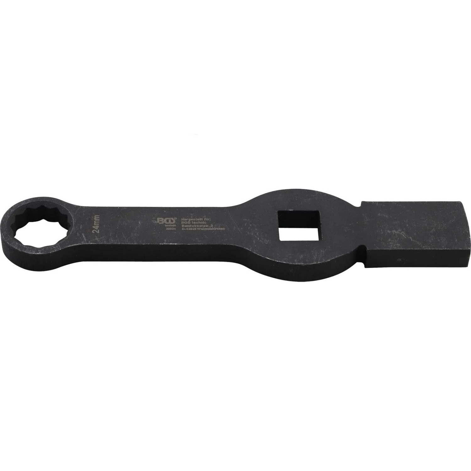 BGS Schlag Ringschlüssel Zwölfkant Mit 2 Schlagflächen SW 24 Mm 35334
