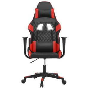 vidaXL Gaming-Stuhl mit Massagefunktion Schwarz und Rot Kunstleder 345512