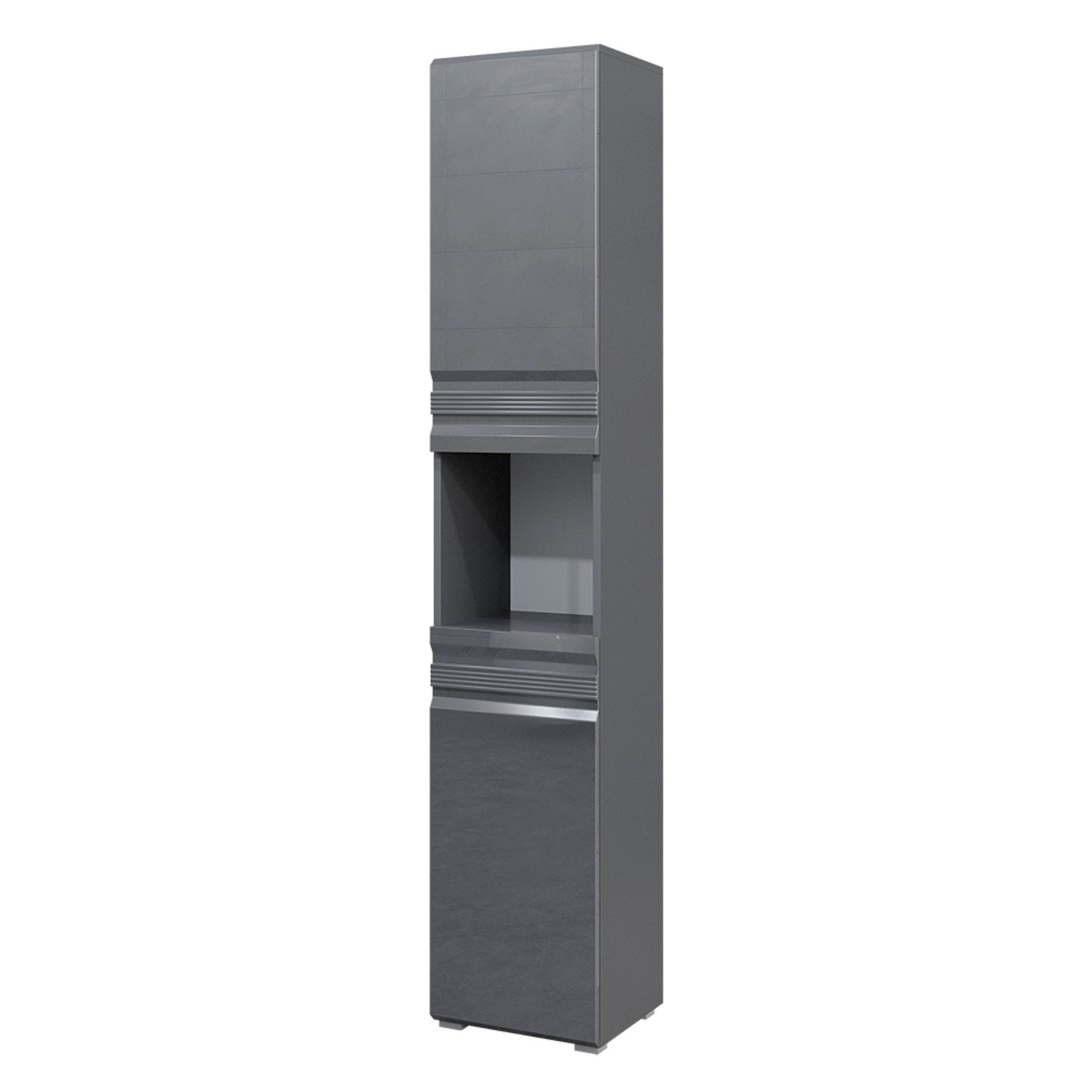 Vicco Badschrank Freddy Anthrazit Hochglanz 36 x 191 cm günstig online kaufen