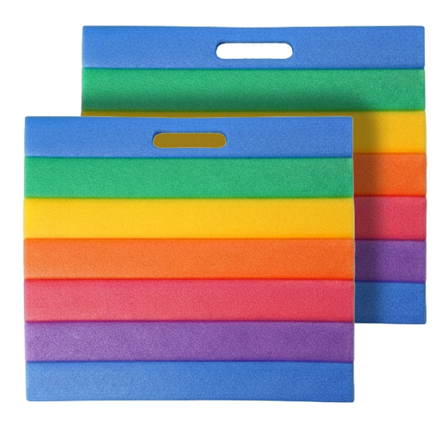 Relaxdays Kniekissen 2er Set Polyethylen Bunt Polsternd Kompakt