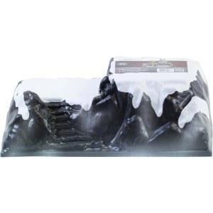 My Village Basisdorf, Miniaturdorf-Podest für Weihnachtsdekoration, 42x25cm, mit Schnee-Optik.