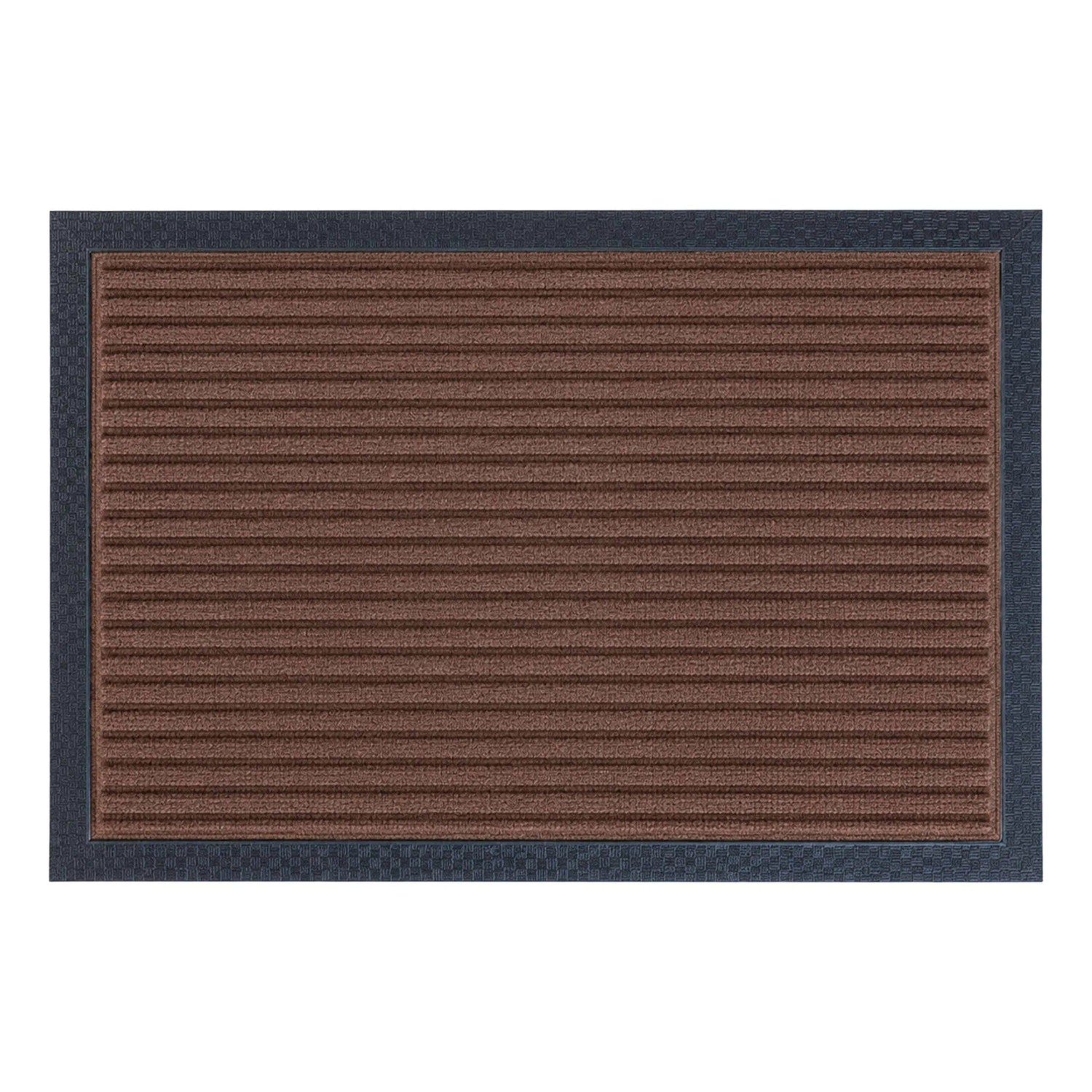 Relaxdays Fußmatte Polypropylen Braun Gerillt Rutschfest 60 cm x 40 cm x 1 cm 1,4 kg