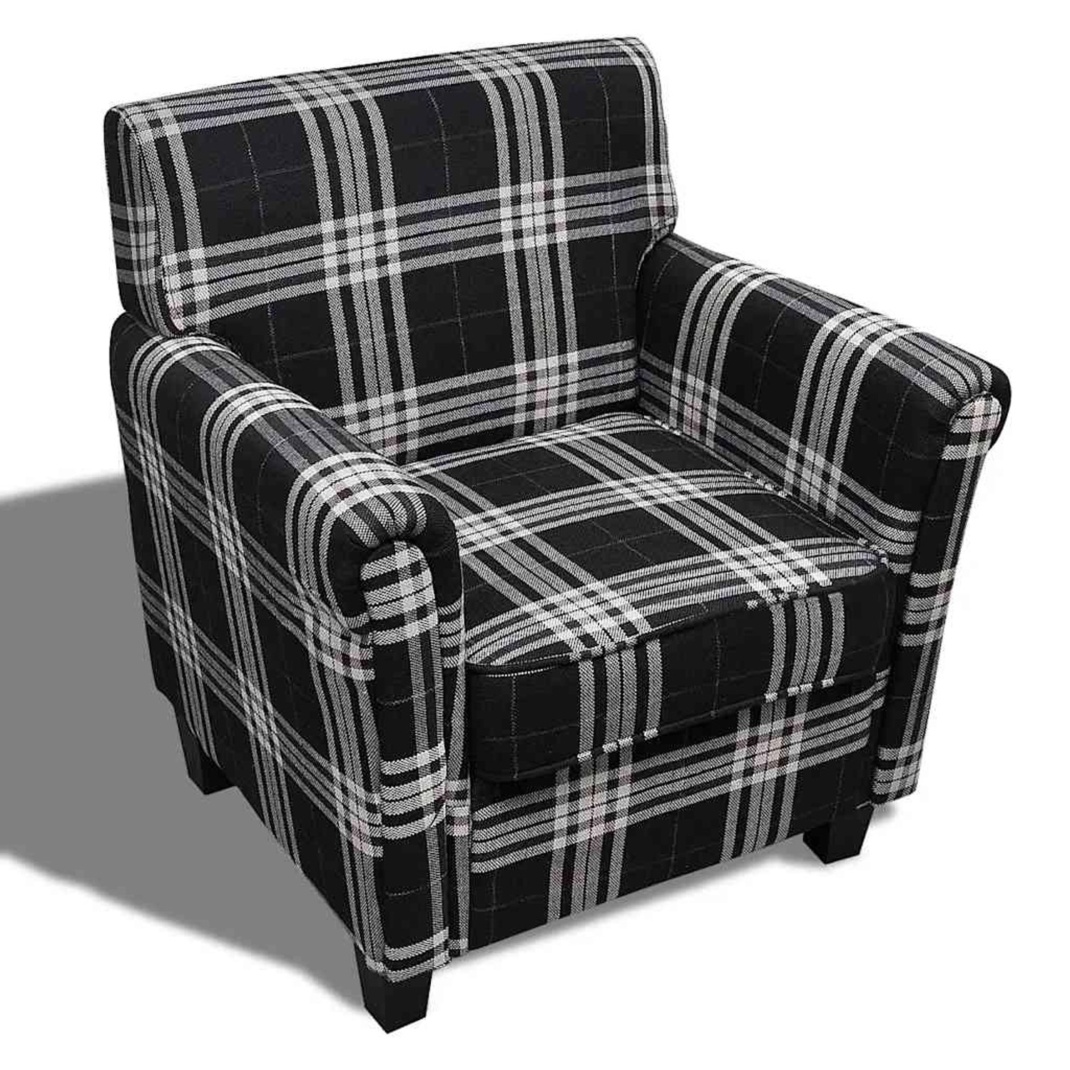 vidaXL Sessel mit Sitzpolster Schwarz Stoff 240977 günstig online kaufen