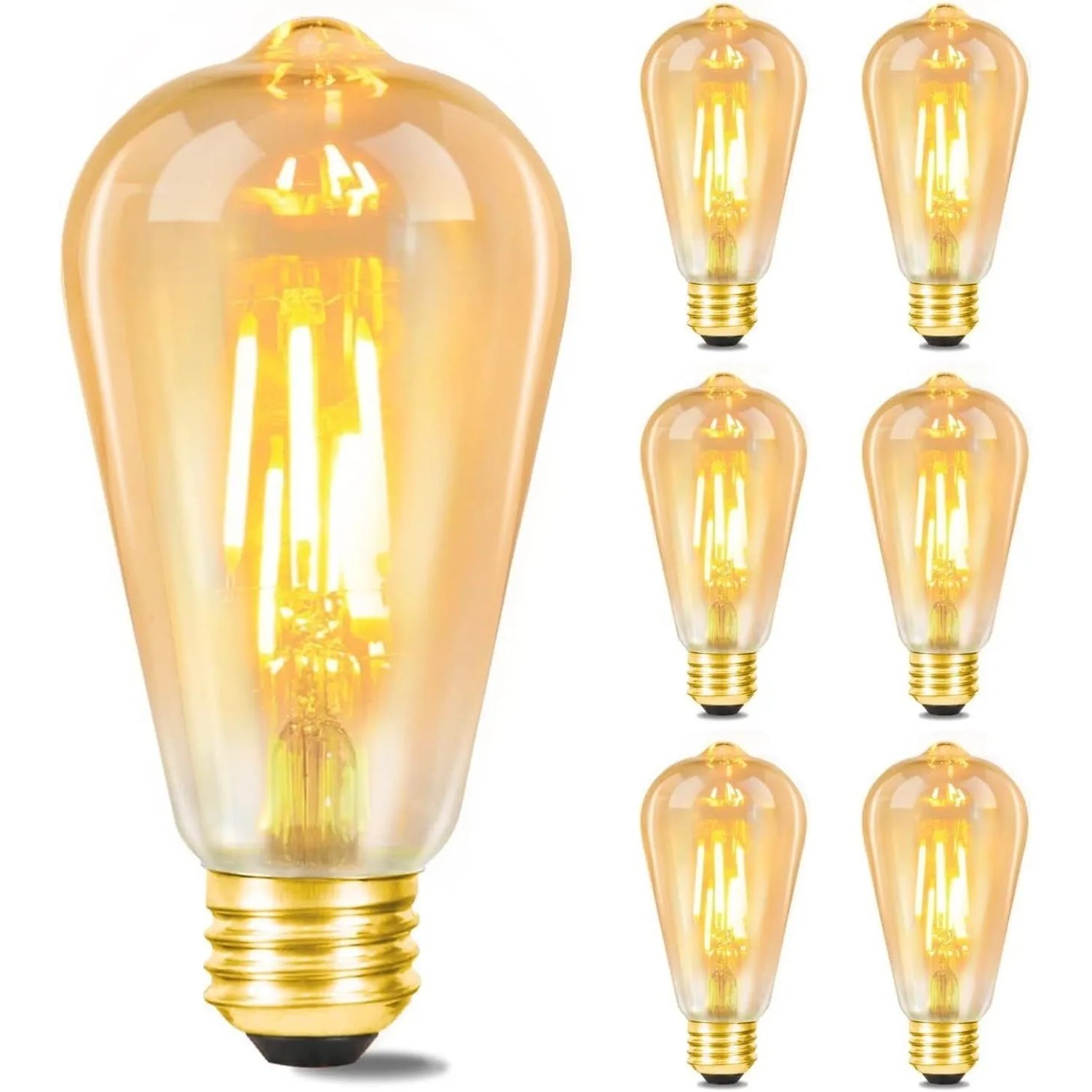 NETTLIFE LED Leuchtmittel aus Glas L7Transparent6er-Set
