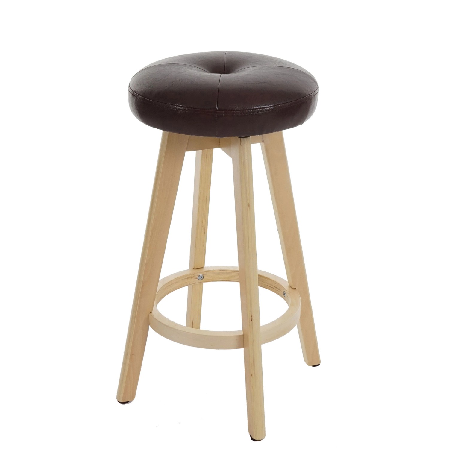 PROREGAL Barhocker Drehbar Und Einfach Sitzhöhe 67cm Holz Kunstleder Drehba günstig online kaufen