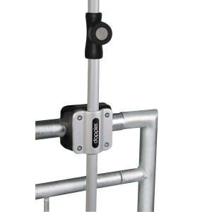 Doppler Balkonklammer Vario am Geländer, Halterung für Sonnenschirme bis 32 mm Durchmesser.