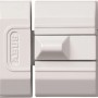 Weißer Abus Schieberiegel SR30 W SB für Innentüren.