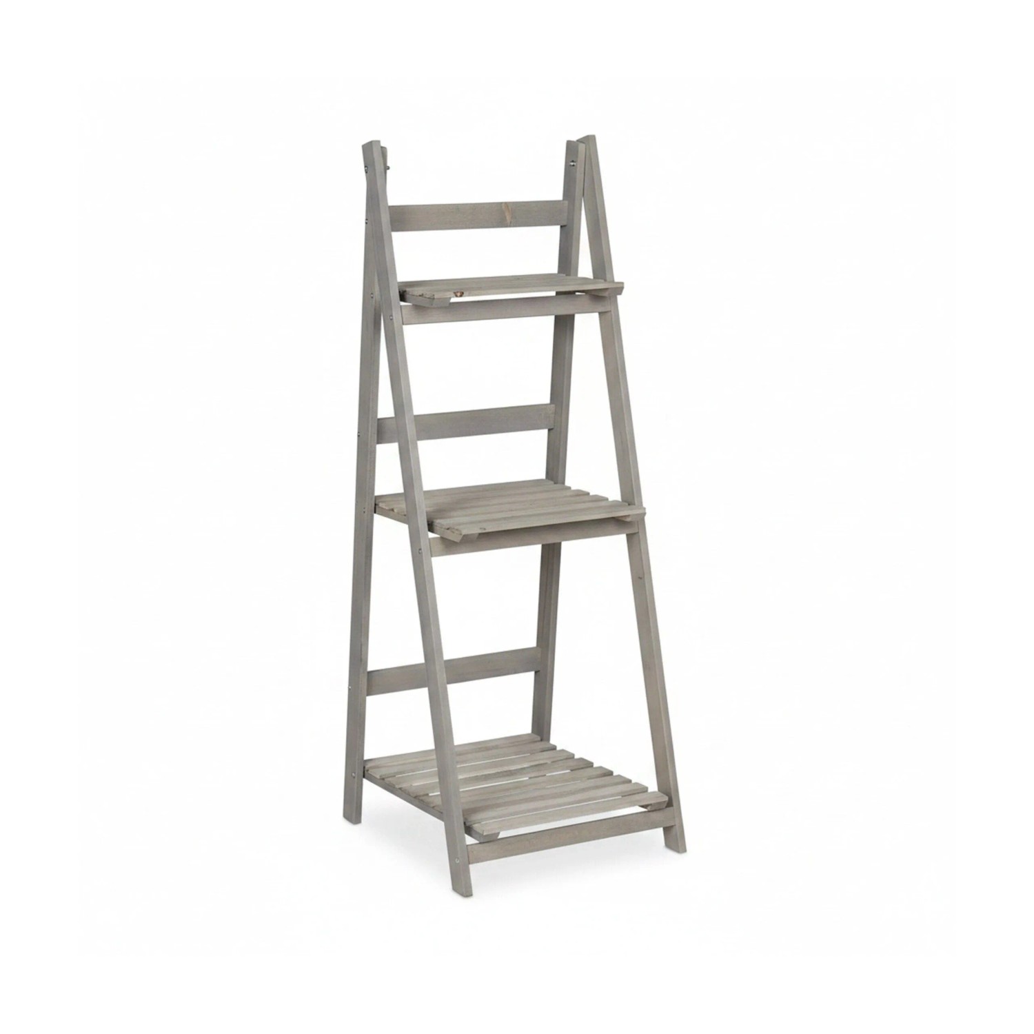 Relaxdays Blumentreppe Holz Grau Klappbar 108 cm x 41 cm x 40 cm 2,8 kg