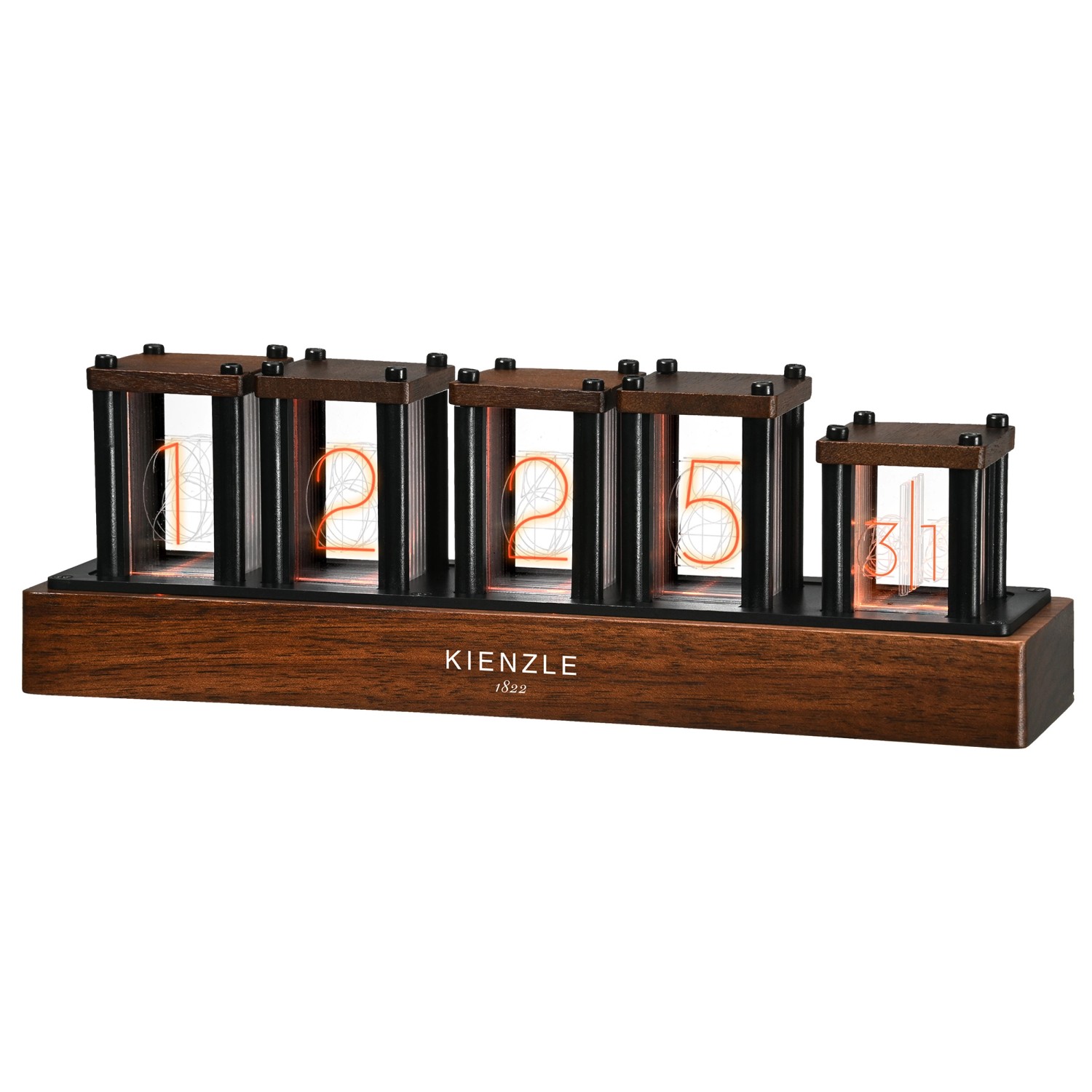 Kienzle LED-Nixie-Uhr Braun günstig online kaufen