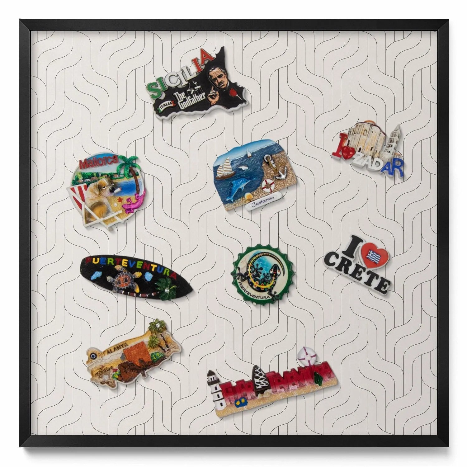 Tulup Magnettafel Blech Magnettafel für Sammlermagnete Regelmäßiges Lineare günstig online kaufen